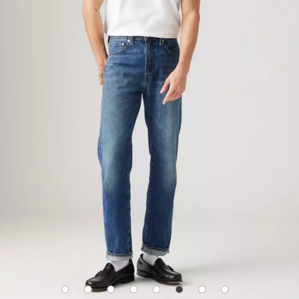 LEVIS 505 Mens CLASSIC STRAIGHT LEG BLUE WASH Jeans Business Casual College